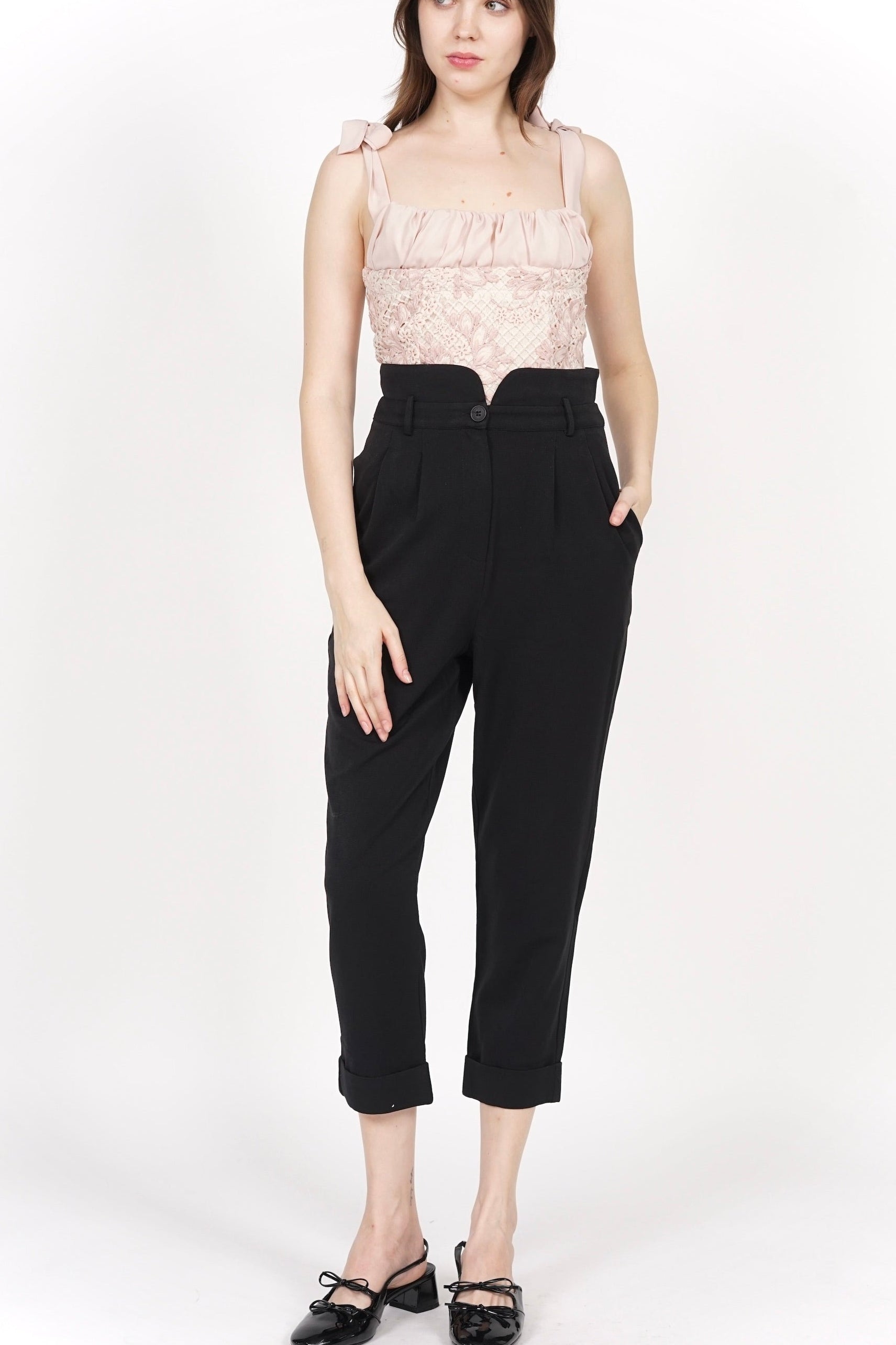 Jabril Straight Pants in Black