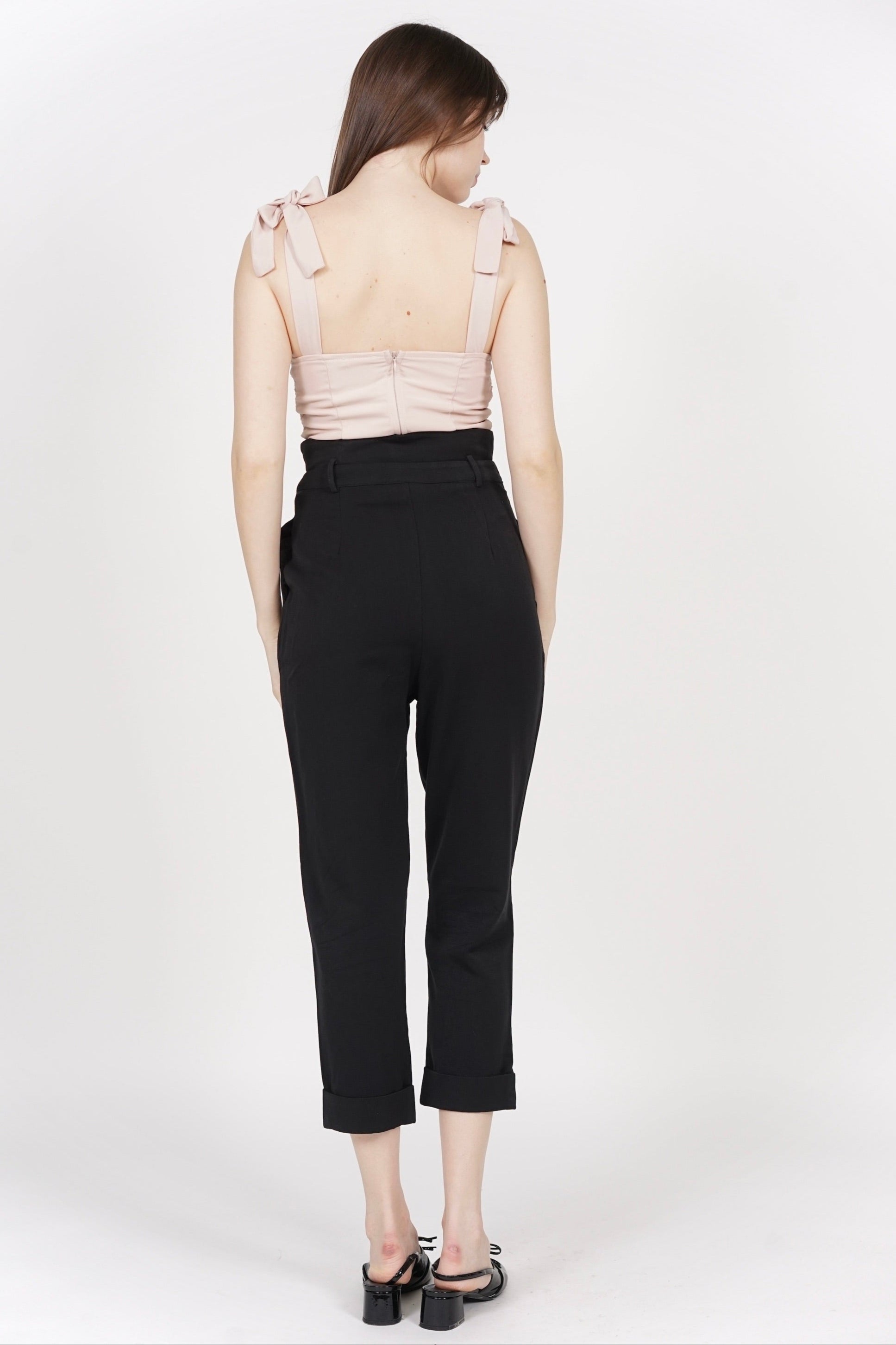 Jabril Straight Pants in Black