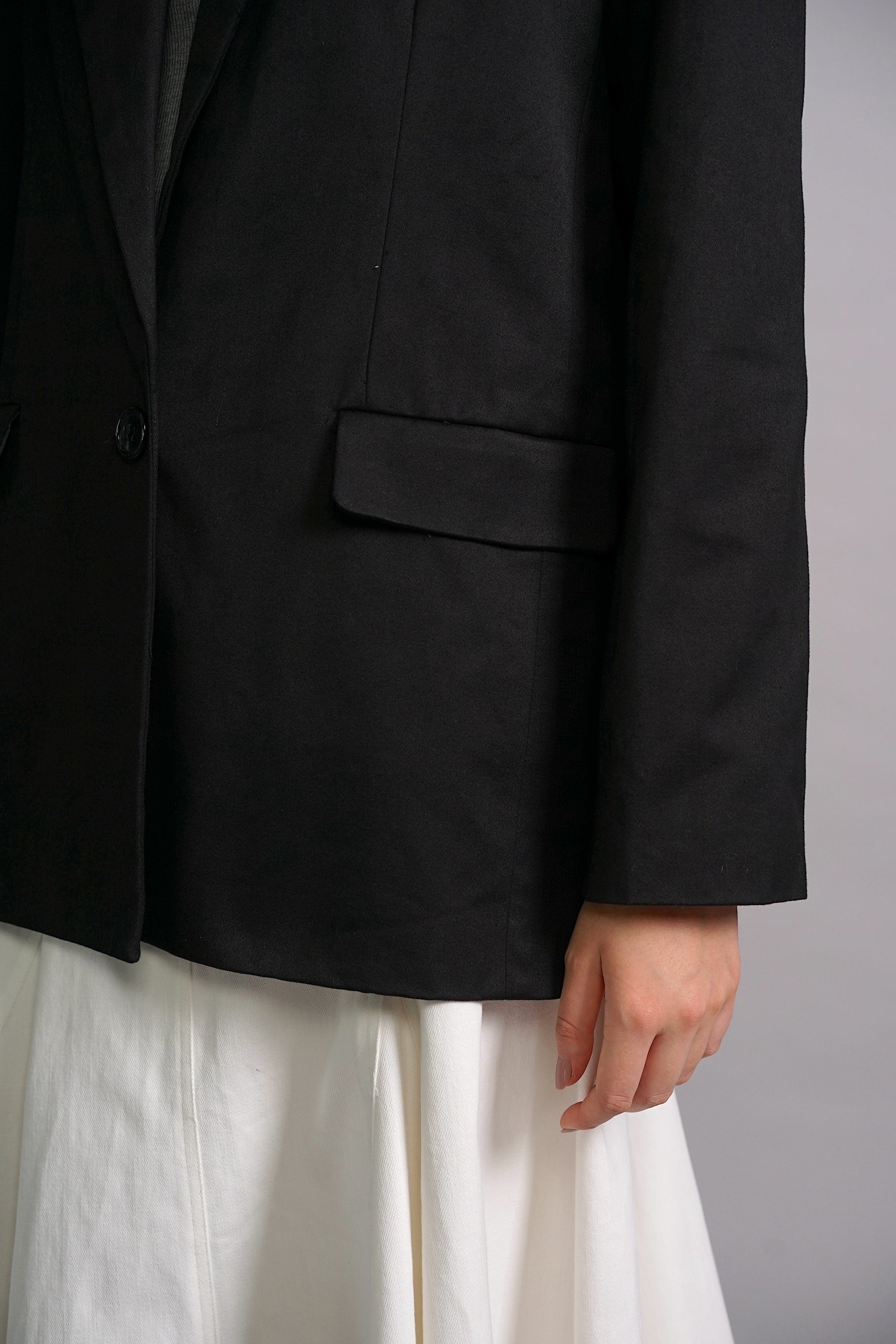 Belted Jacket in Black