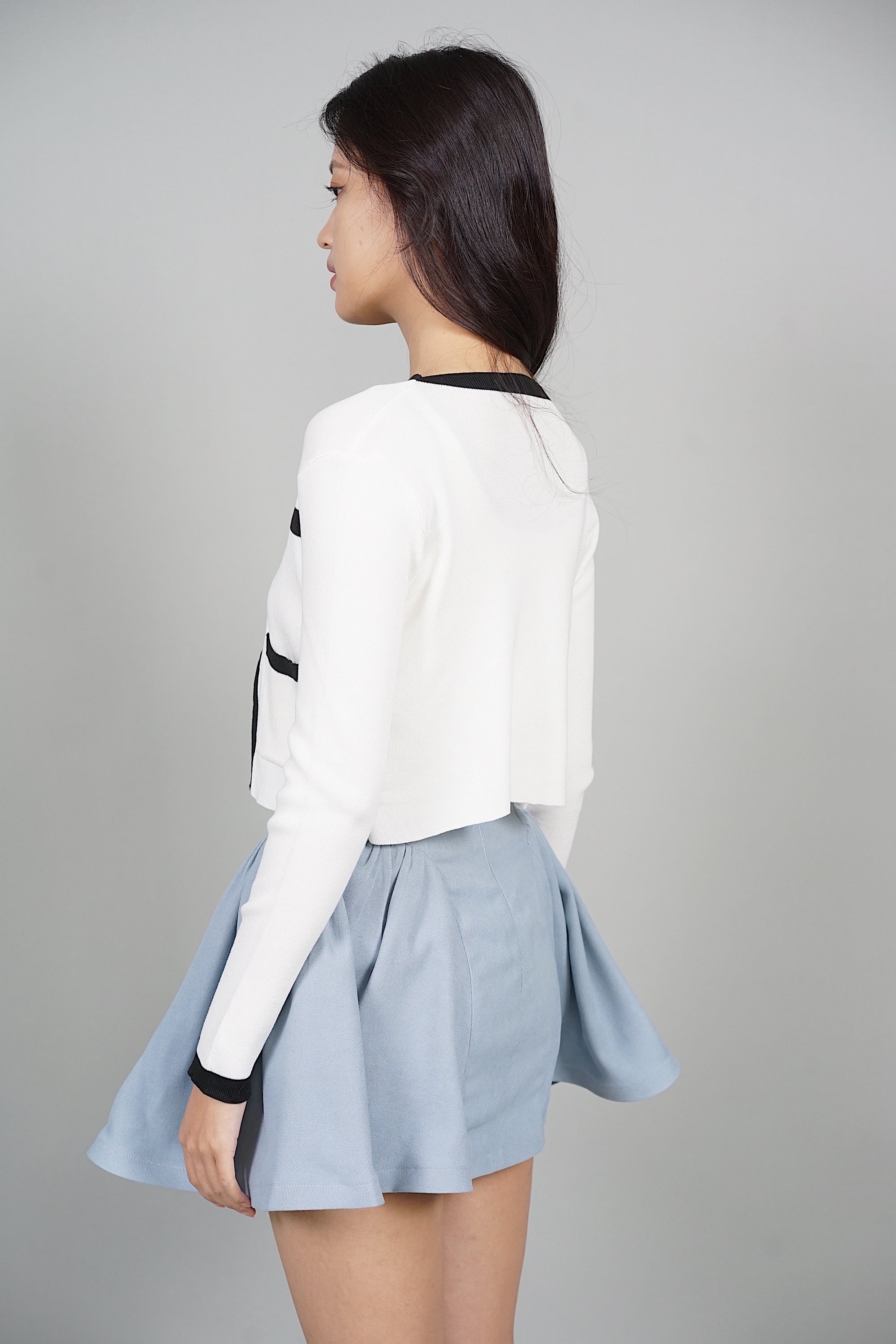 Aidra Puffy Skorts in Blue