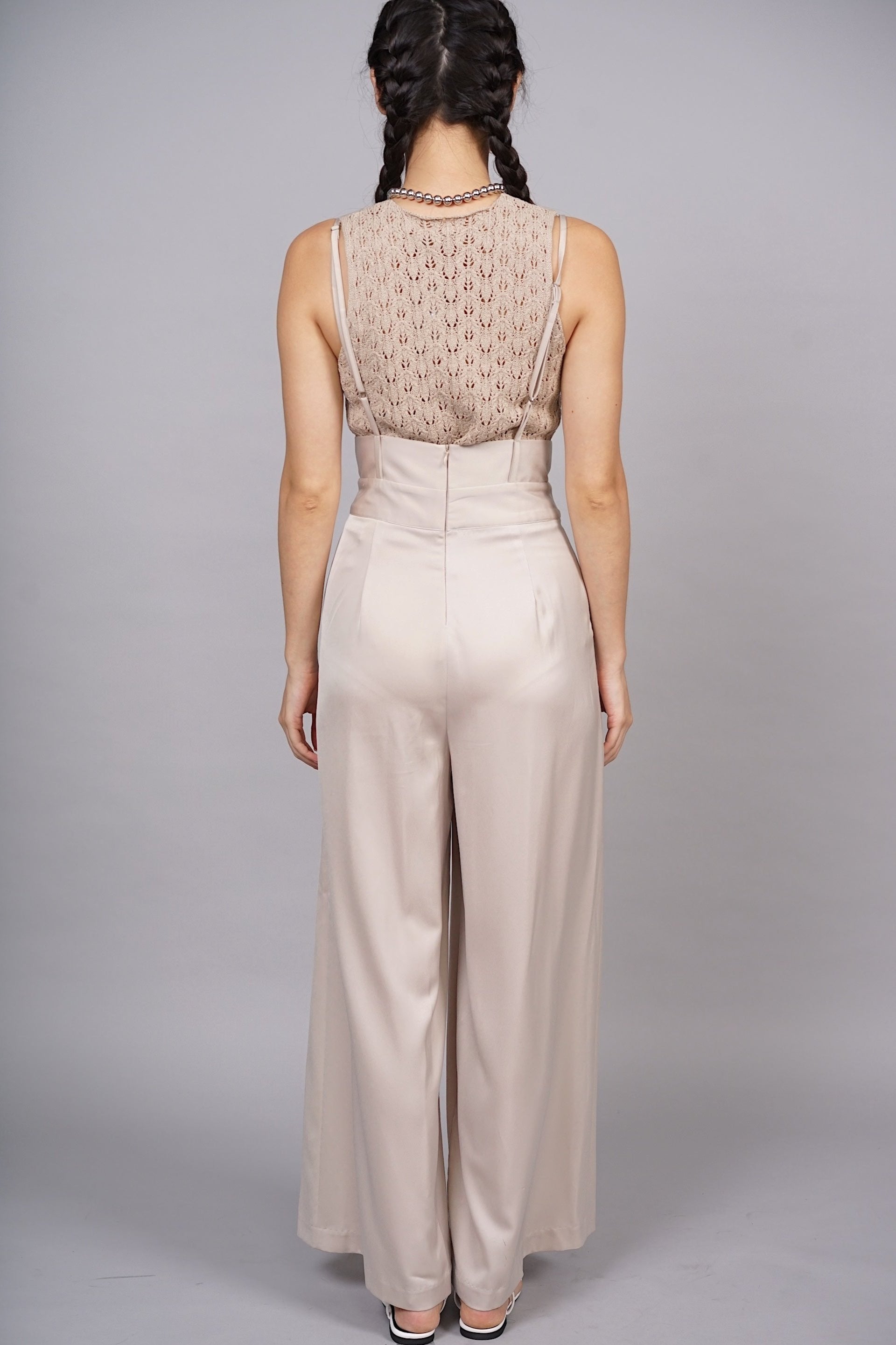 Maude Fluid Jumpsuit in Champagne