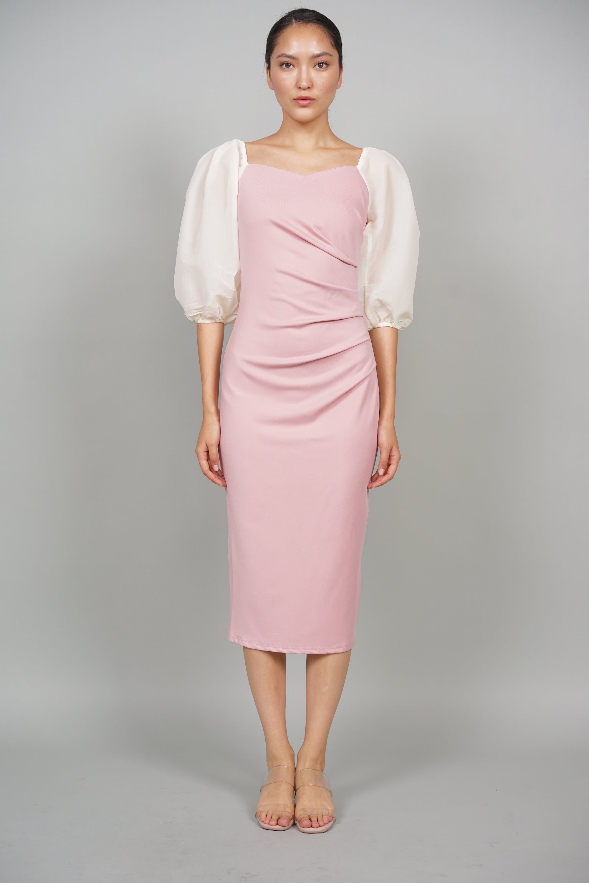 Trinity Contrast Midi Dress