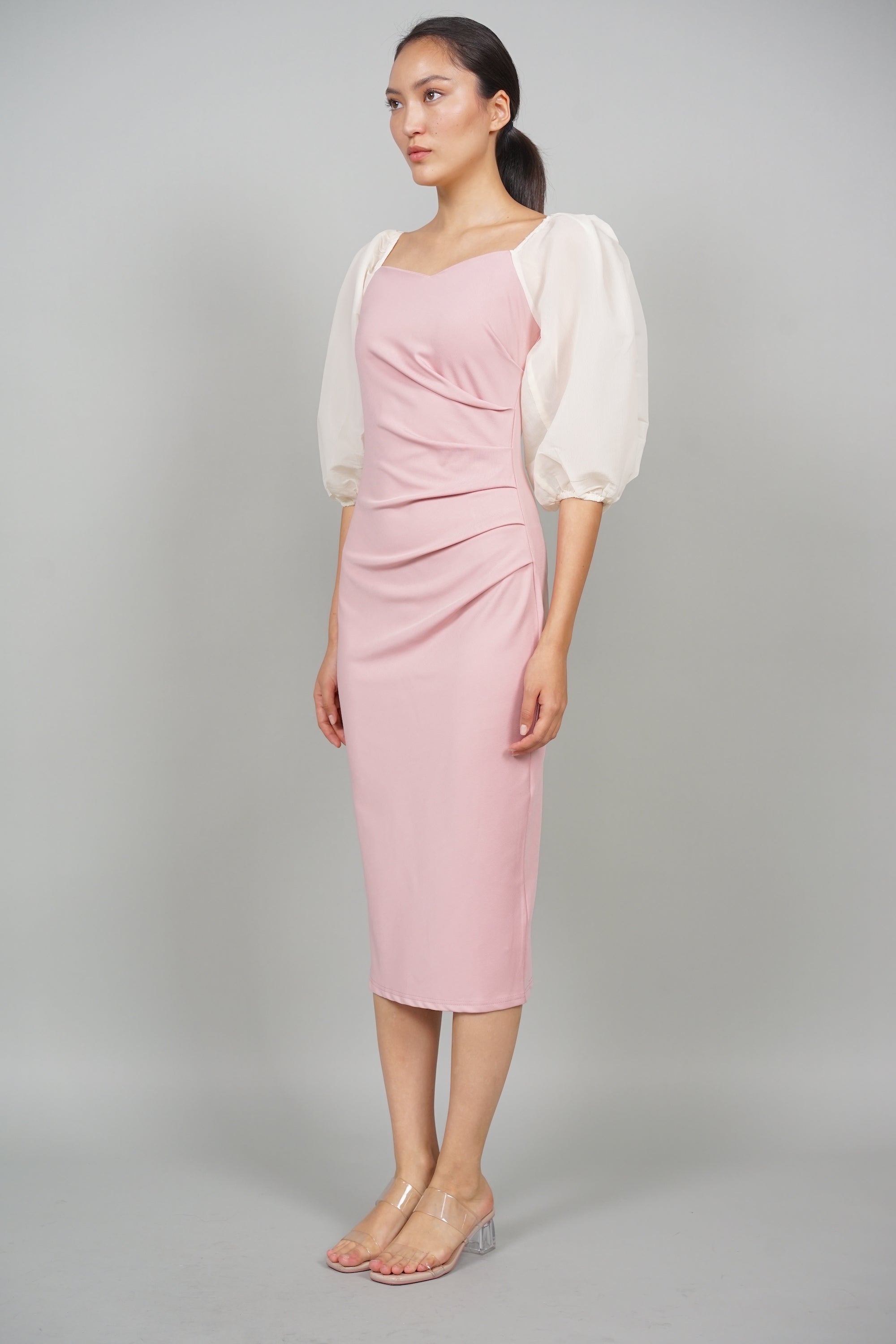 Trinity Contrast Midi Dress