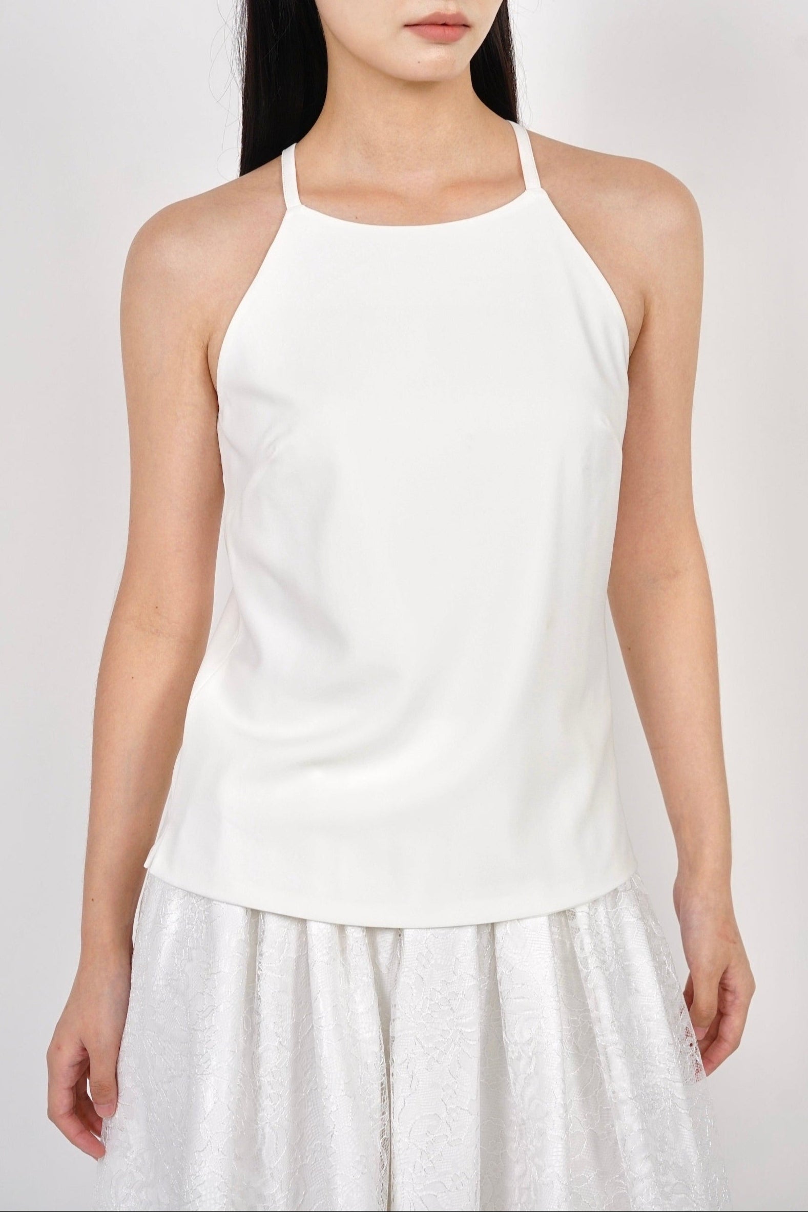 Halter Neck Top in White