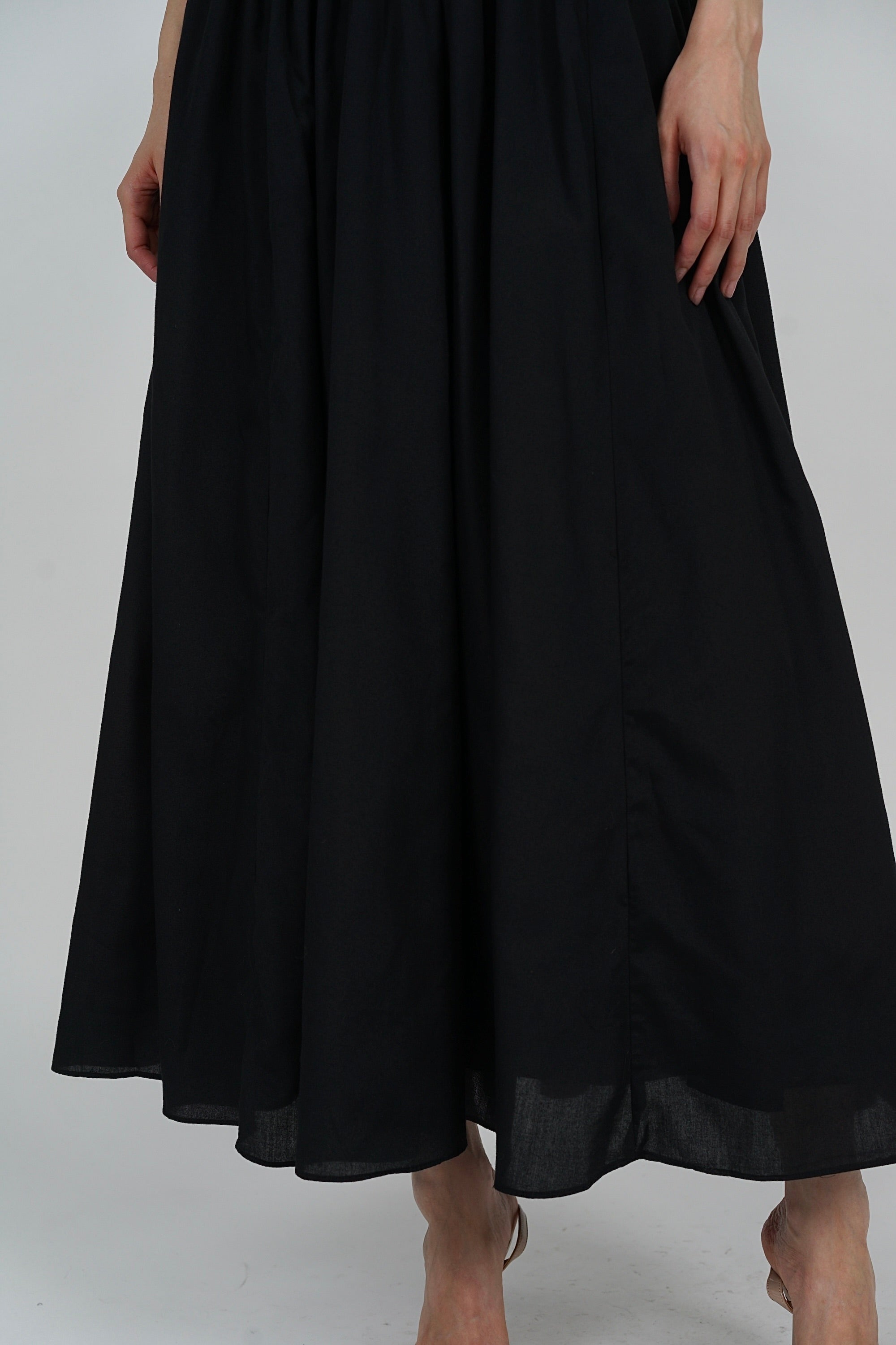 Panel Maxi Dress in Black