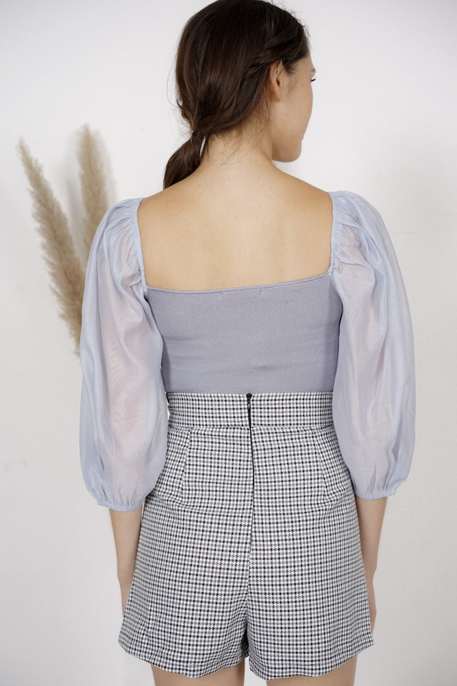 Tayllen Puffy Top in Blue